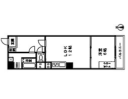 東カングランドマンション第2南林寺シーサイド 1LDKの間取図画像