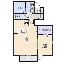 間取図画像 1LDK
