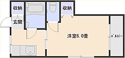 間取図画像 1K