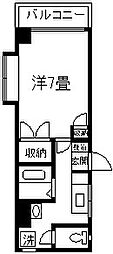 ライフイン慈眼寺 1Kの間取図画像