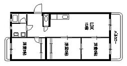 セレスハイム中山 3LDKの間取図画像