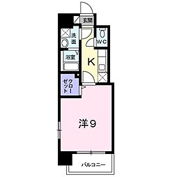 ベルフィオーレ壹岐 1Kの間取図画像