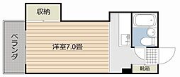 サン・リアン2 ワンルームの間取図画像