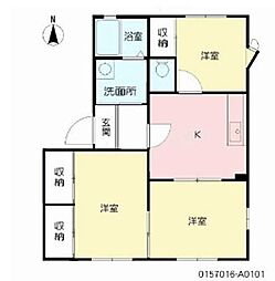 ファミール・メゾン2 3DKの間取図画像