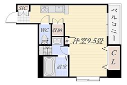 アヴェニュー武 ワンルームの間取図画像