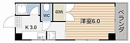 エントピア下荒田 1Kの間取図画像