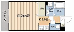 ライブARATA 1Kの間取図画像