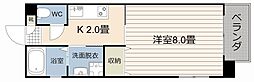 RichRiver壱番館 1Kの間取図画像