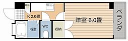 吉永ビル 1Kの間取図画像