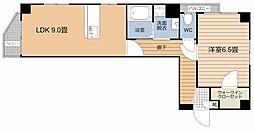 パームツウィン 1LDKの間取図画像