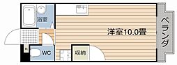 旭ビル ワンルームの間取図画像