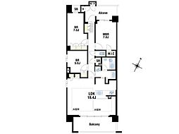 ワコーレ芦屋パークビスタ 3SLDKの間取図画像