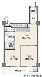 間取図画像 2DK