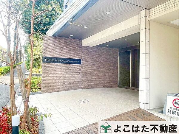 落ちついた外観と相性の良いエントランスデザインです。