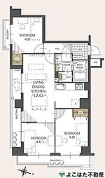 セザールプラザ府中 3LDKの間取図画像