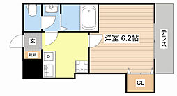 NaSu11 1Kの間取図画像