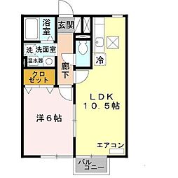 エポワールメゾン 1LDKの間取図画像