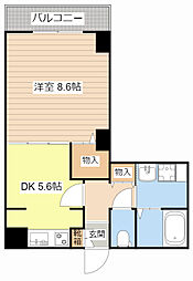KDXレジデンス南草津 1DKの間取図画像