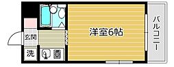 ジョイフル富田 1Kの間取図画像
