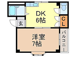 クレイテルハイツ 2階/202