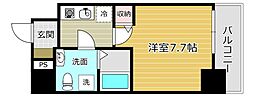 セレニテ高槻 1Kの間取図画像