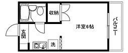 オレンジハイツ 1Kの間取図画像