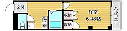 旭ビル 1Kの間取図画像