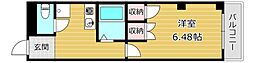 旭ビル 1Kの間取図画像
