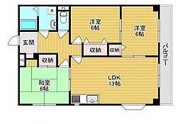 ラ・ストラーダ大冠 3LDKの間取図画像