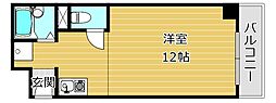 光栄ハイツ 1Kの間取図画像