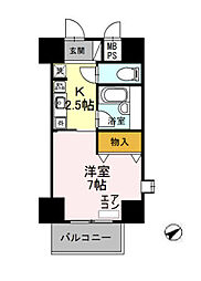 JR東海道・山陽本線 南彦根駅 徒歩12分の賃貸マンション 3階1Kの間取り