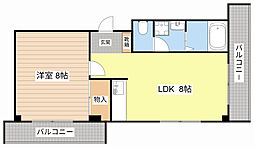 JR東海道・山陽本線 守山駅 徒歩29分の賃貸アパート 2階1LDKの間取り