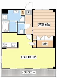 メゾントレント 1LDKの間取図画像