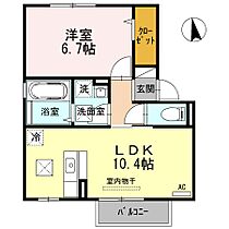 福岡県遠賀郡水巻町猪熊1丁目（賃貸アパート1LDK・2階・41.11㎡） その2