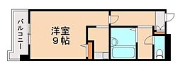 クレベール皇后崎 1Kの間取図画像