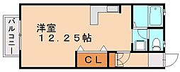 メゾン・ラヴィアンローズ ワンルームの間取図画像