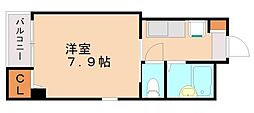 グラン山下 1Kの間取図画像