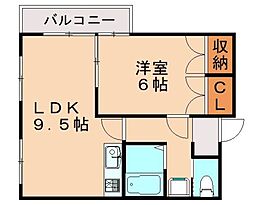 ザスクエアオリオレジデンス 1LDKの間取図画像
