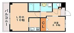 ルコネッサンス 1LDKの間取図画像