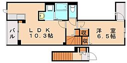 サンパティーク4 1LDKの間取図画像