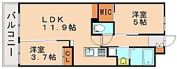 コンダクトレジデンス二島 2LDKの間取図画像