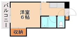 ギャラン千代ヶ崎 1Kの間取図画像