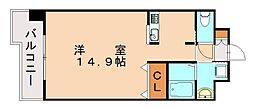 グレイスガーデン岬の山 ワンルームの間取図画像