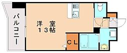 セレスタイト黒崎 ワンルームの間取図画像