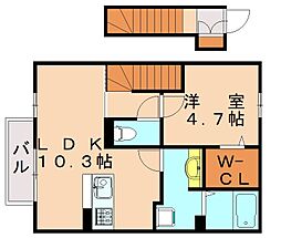 オレンジハウス 1LDKの間取図画像
