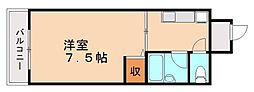 メゾン浅川台 1Kの間取図画像
