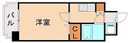ラ・レジダンス・ド・サントゥール 1Kの間取図画像