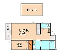 コンフォートテラス 1LDKの間取図画像