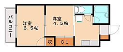 Rapport2 2Kの間取図画像