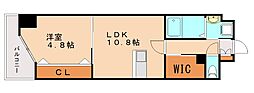 ギャラン二島 1LDKの間取図画像